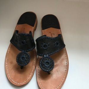 Jack Rogers Black slip on sandals